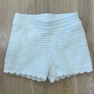 Girls white Vineyard Vines crochet shorts XS